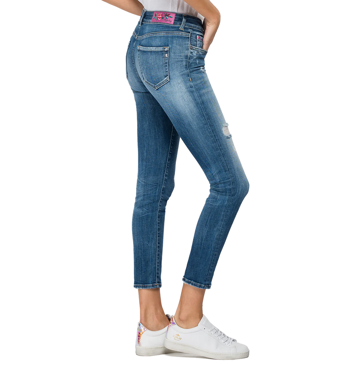 ROSE LABEL SLIM FIT DÁMSKE REPLAY FAABY DŽÍNY 