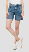REPLAY WOMEN'S MIDI-LENGTH SHORTS