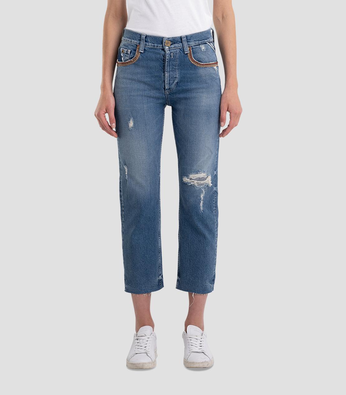 REPLAY DÁMSKÉ DŽÍNY MAIJKE ROVNÉHO STŘIHU