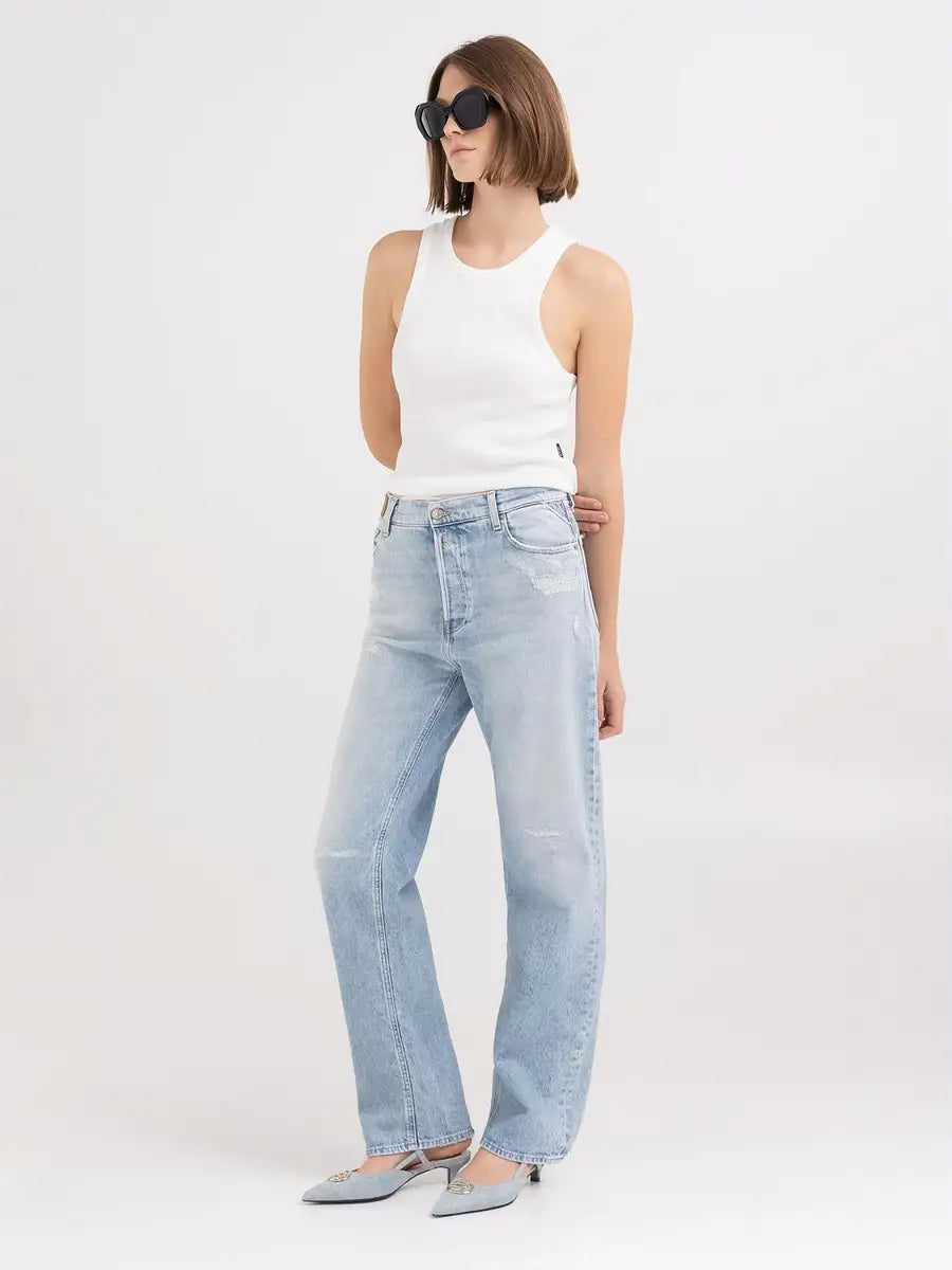 JAYLIE DÁMSKÉ REPLAY DŽÍNY ŠIROKÉHO STŘIHU