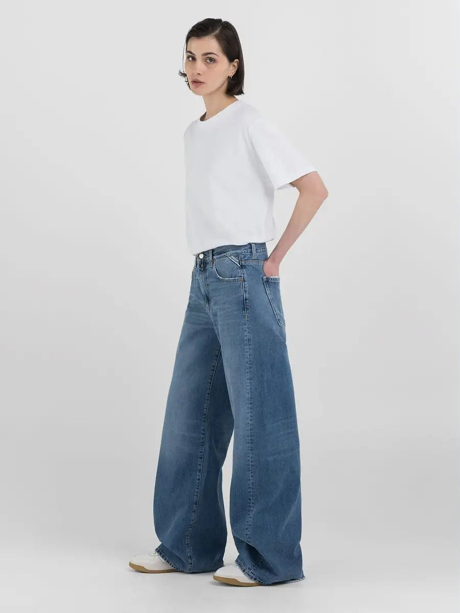 REPLAY DÁMSKÉ ŠIROKÉ DŽÍNY AMELYE