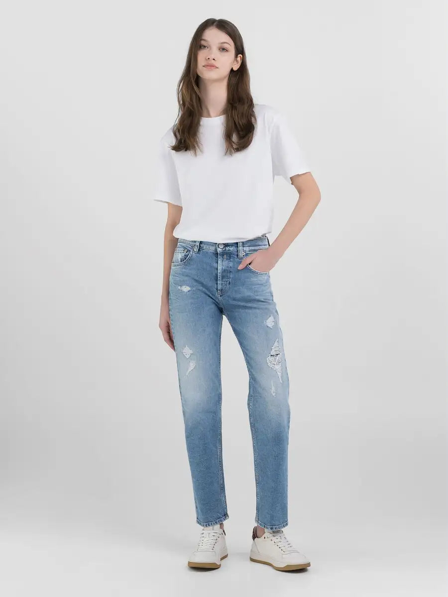 REPLAY DÁMSKÉ DŽÍNY MAIJKE ROVNÉHO STŘIHU