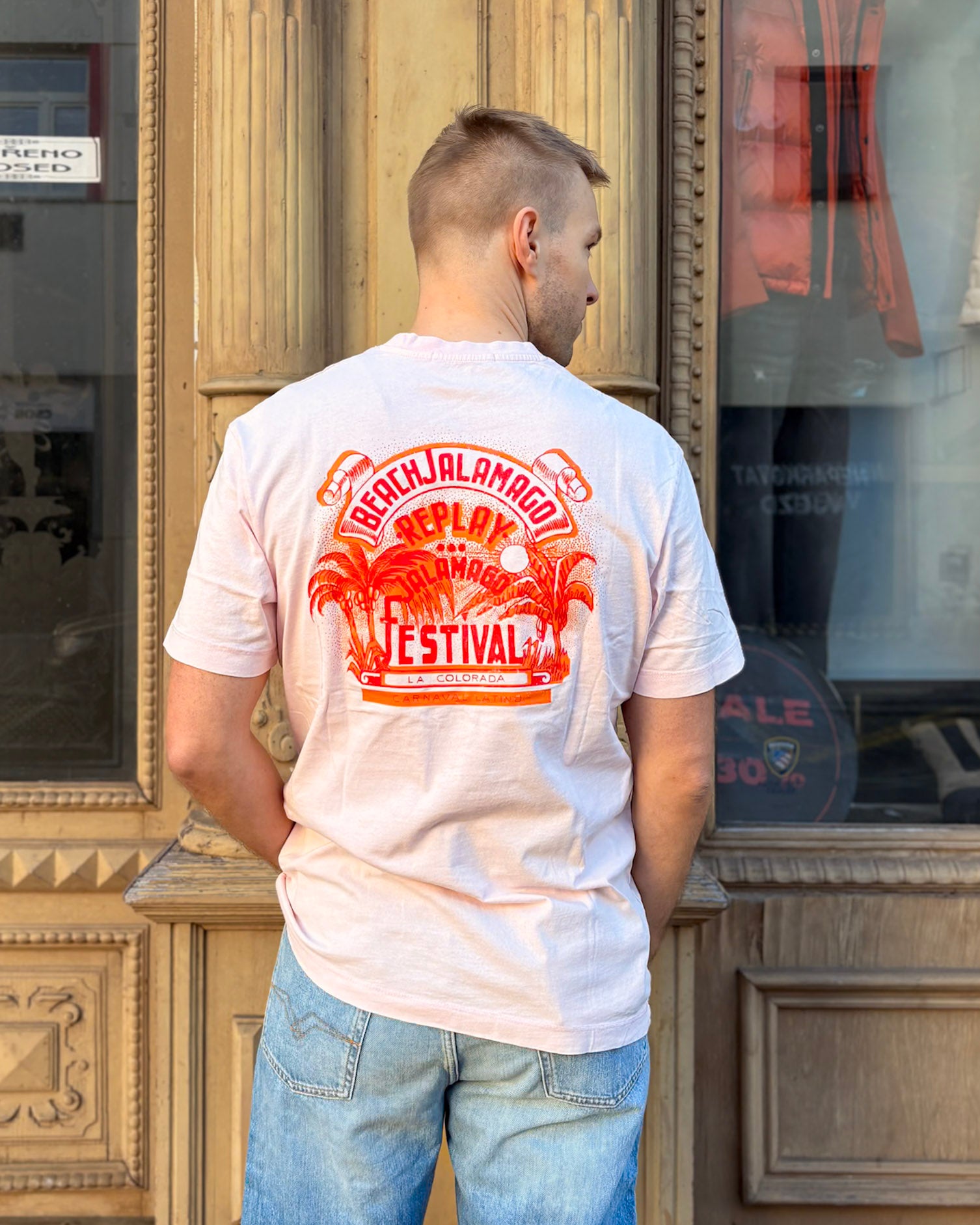 PÁNSKÉ TRIČKO REPLAY S POTISKEM "JALAMAGO FESTIVAL"