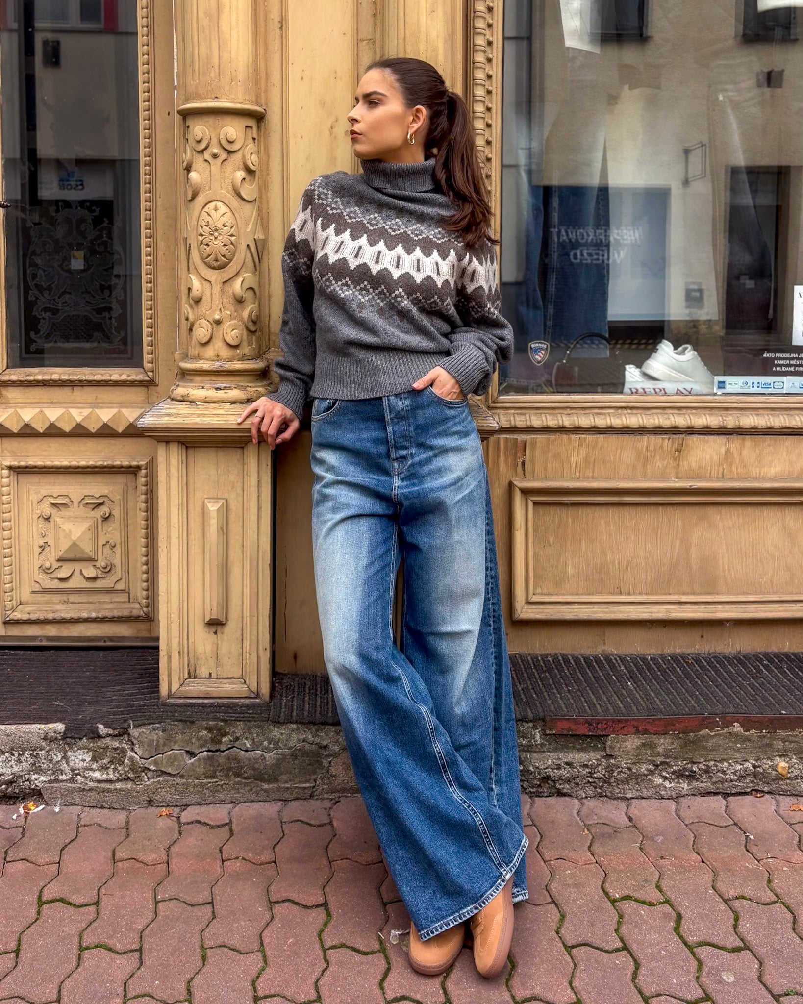 NŐI MINTÁS REPLAY PULÓVER 