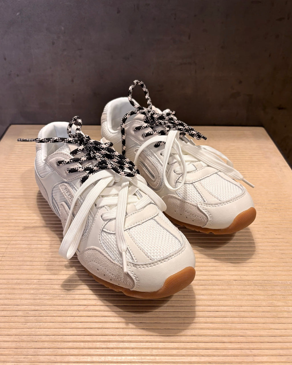 DÁMSKÉ TENISKY REPLAY KANDIX ONE Z KŮŽE A SÍŤOVINY 