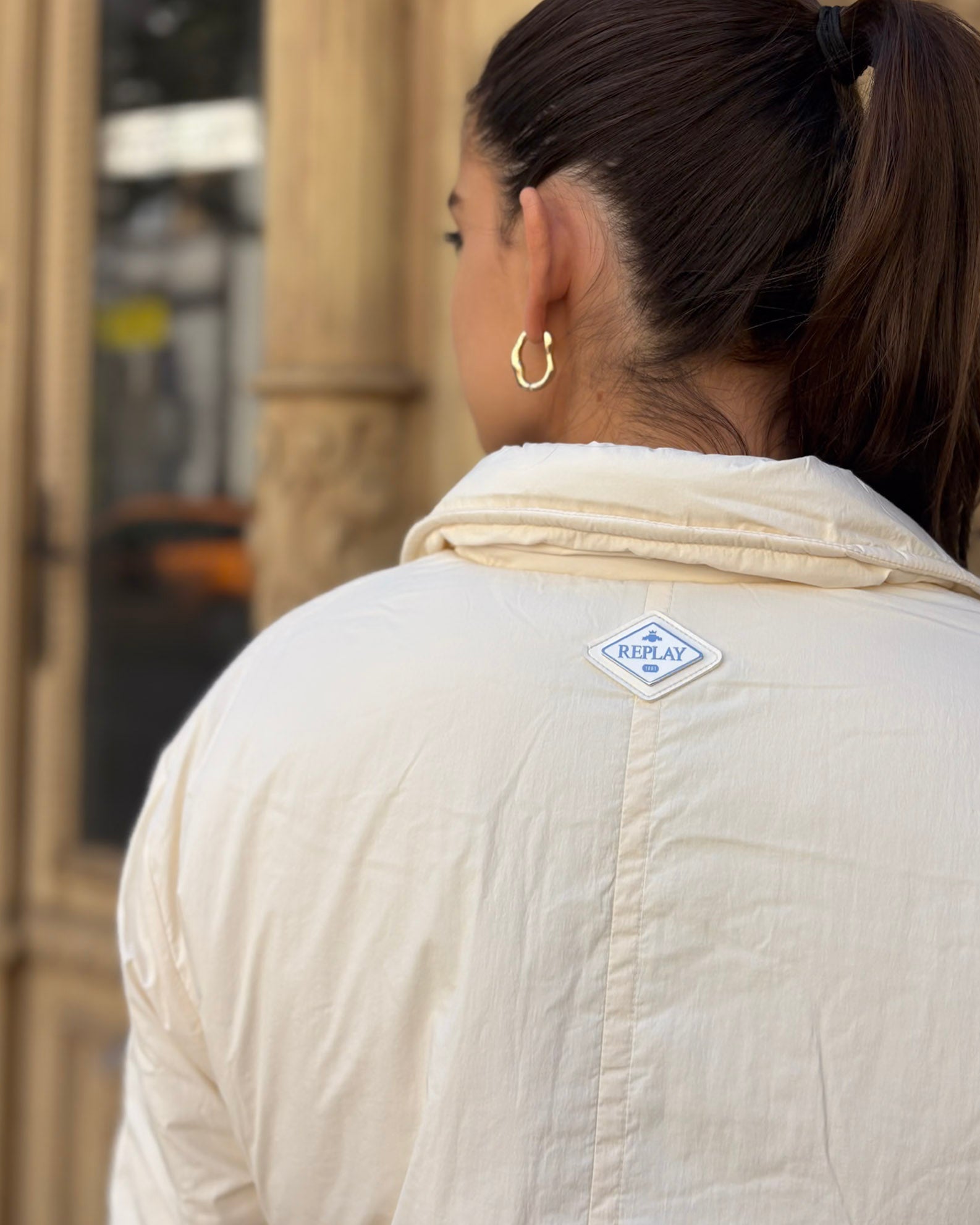 WOMEN'S LONG QUILTED JACKET REPLAY
