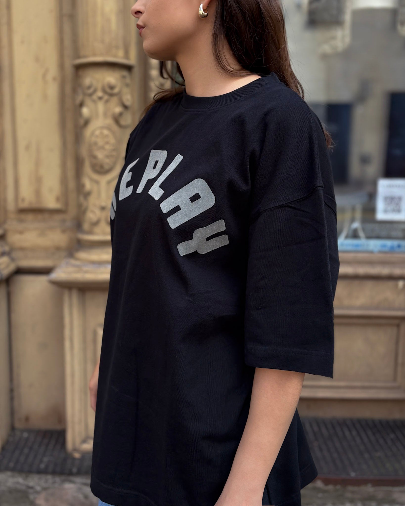 NŐI TÚLMÉRETES REPLAY MINTÁS PÓLÓ