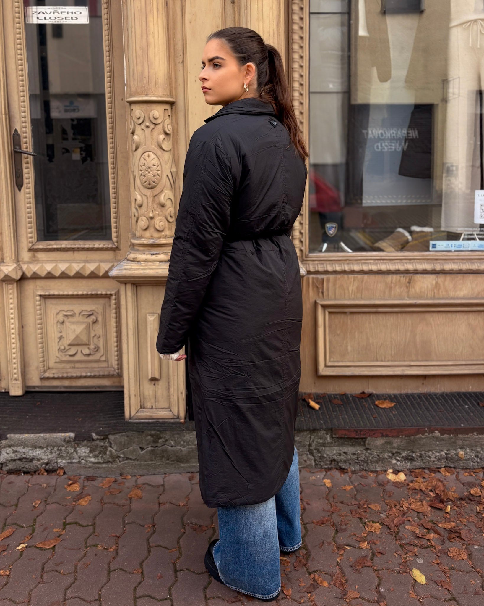 WOMEN'S LONG QUILTED JACKET REPLAY