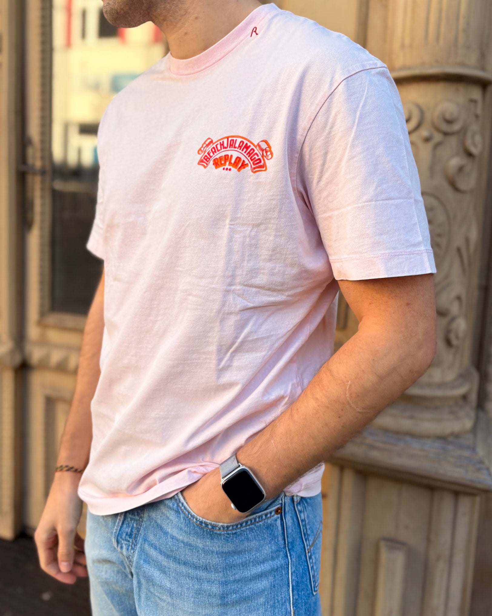 PÁNSKÉ TRIČKO REPLAY S POTISKEM "JALAMAGO FESTIVAL"