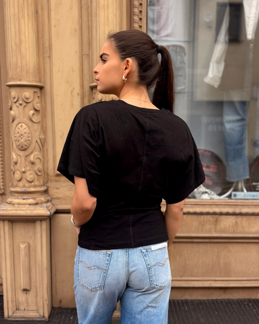 DÁMSKÉ TRIČKO REPLAY S NETOPÝŘÍMI RUKÁVY 