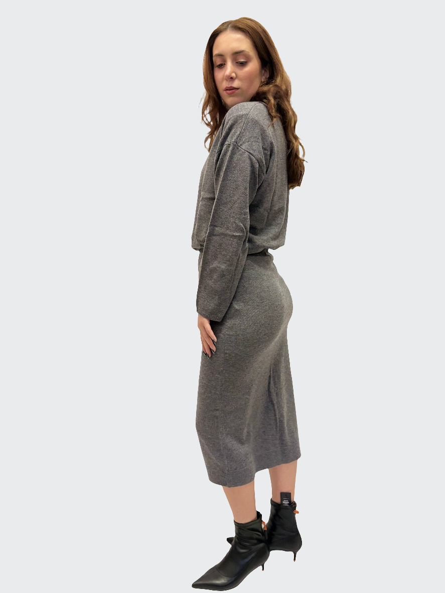 REPLAY DÁMSKÁ MIDI SUKNĚ Z VLNY A KAŠMÍRU