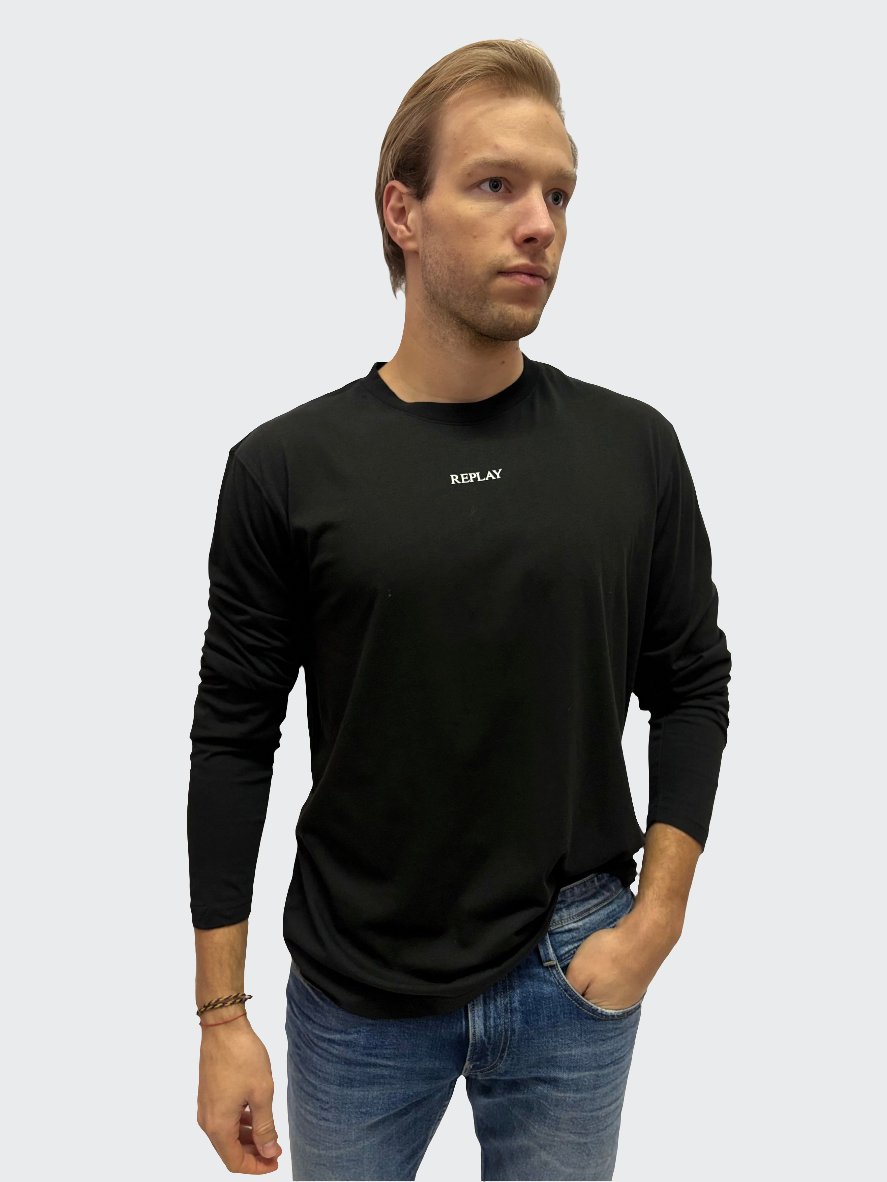 REPLAY PÁNSKÉ TRIČKO S  DLOUHÝM RUKÁVEM