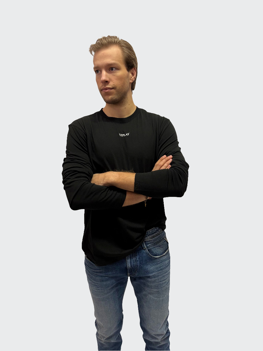 REPLAY PÁNSKÉ TRIČKO S  DLOUHÝM RUKÁVEM