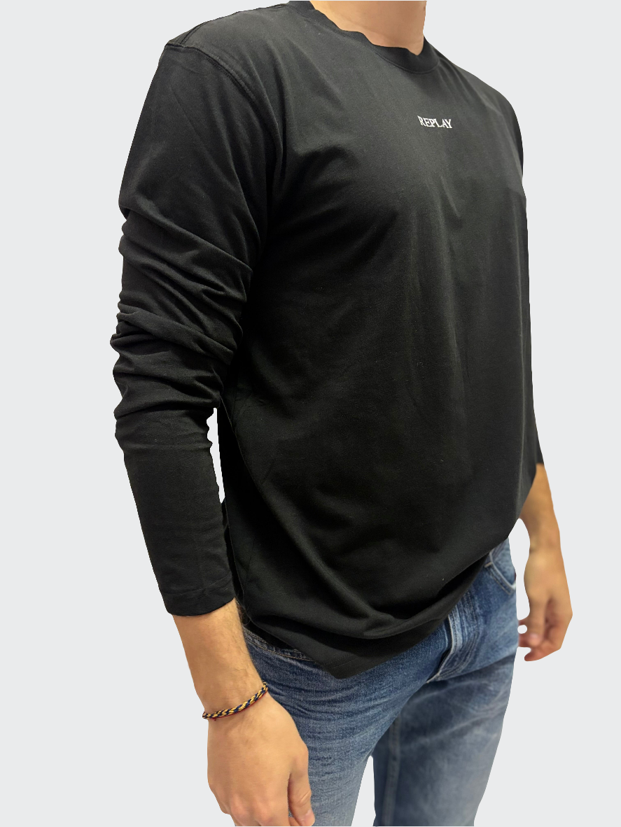 REPLAY PÁNSKÉ TRIČKO S  DLOUHÝM RUKÁVEM