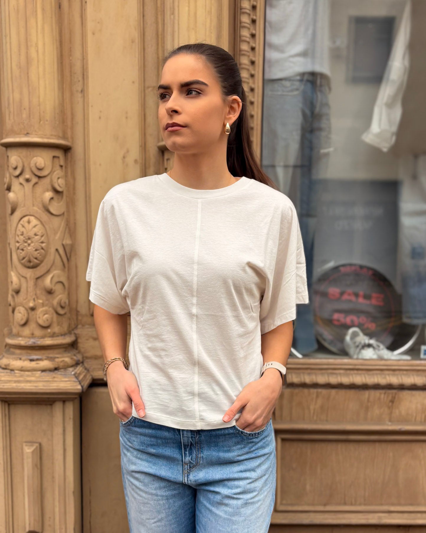 DÁMSKÉ TRIČKO REPLAY S NETOPÝŘÍMI RUKÁVY 