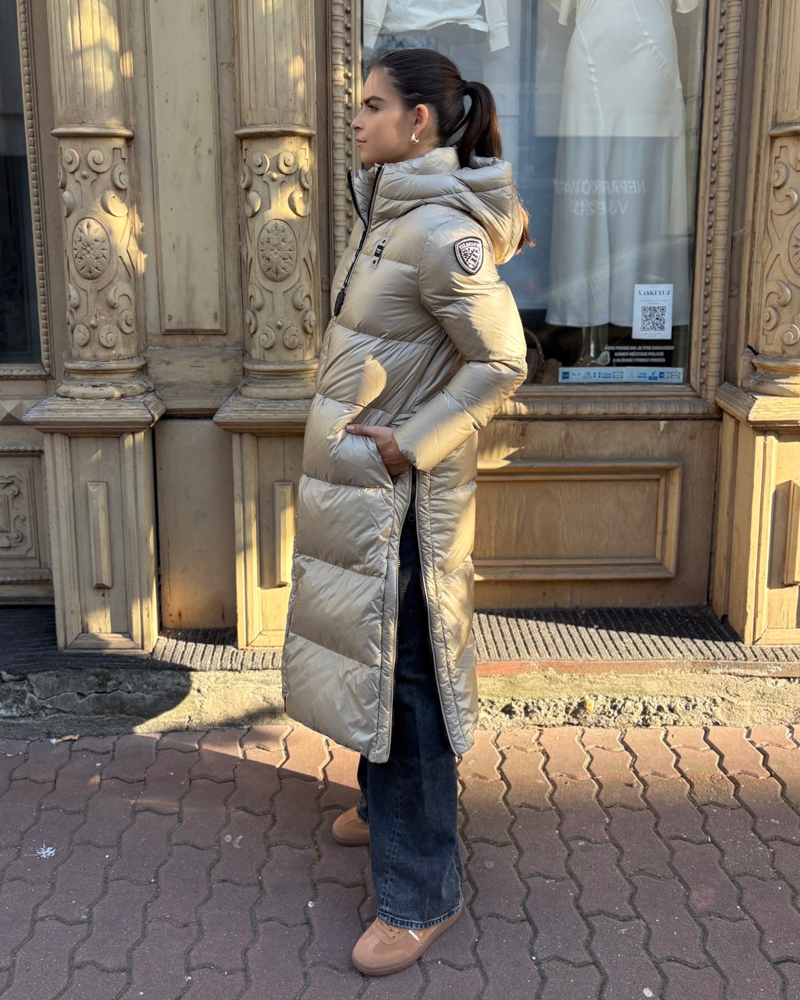 BLAUER LONG SOFT DOWN JACKET CELIA