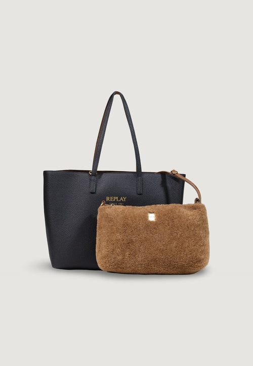 DÁMSKÁ SHOPPER KABELKA REPLAY S ODNÍMATELNOU TAŠTIČKOU