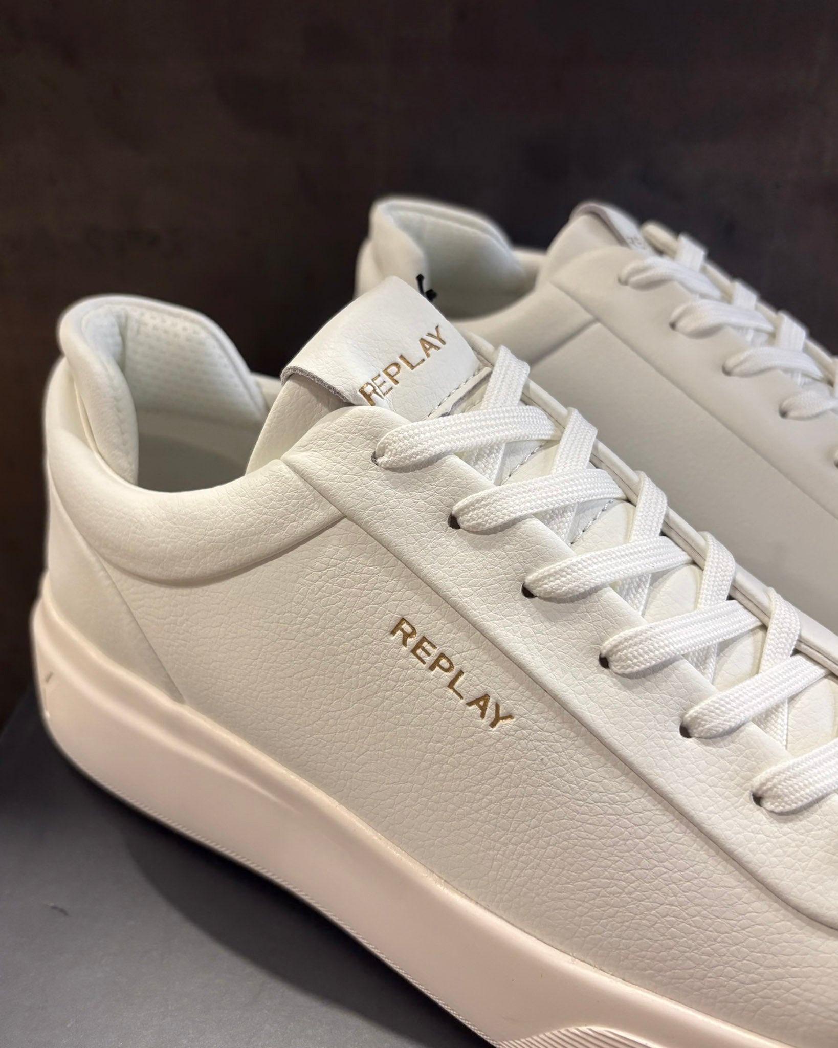 PÁNSKÉ KOŽENÉ TENISKY REPLAY NOTTING DOUBLE