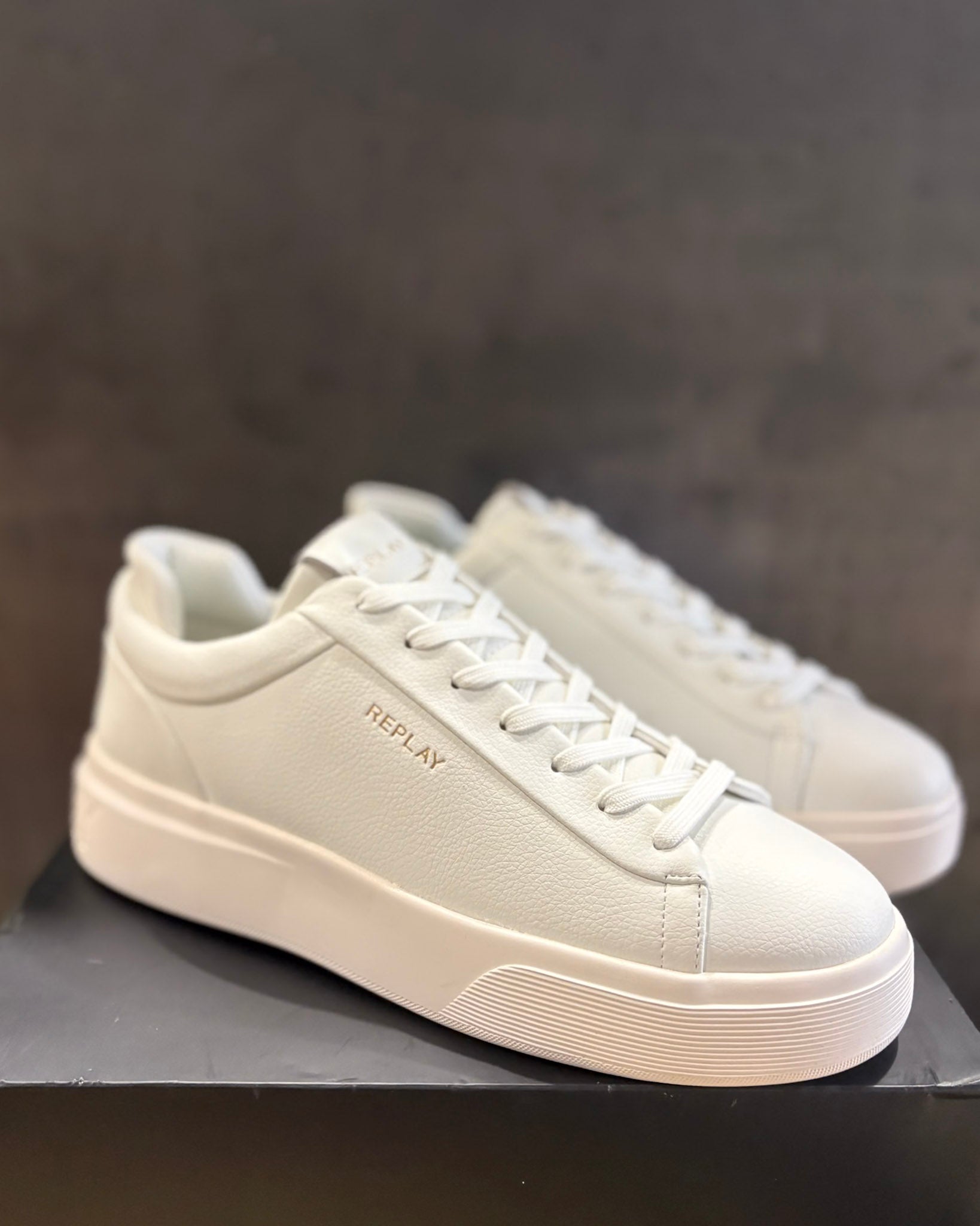 PÁNSKÉ KOŽENÉ TENISKY REPLAY NOTTING DOUBLE