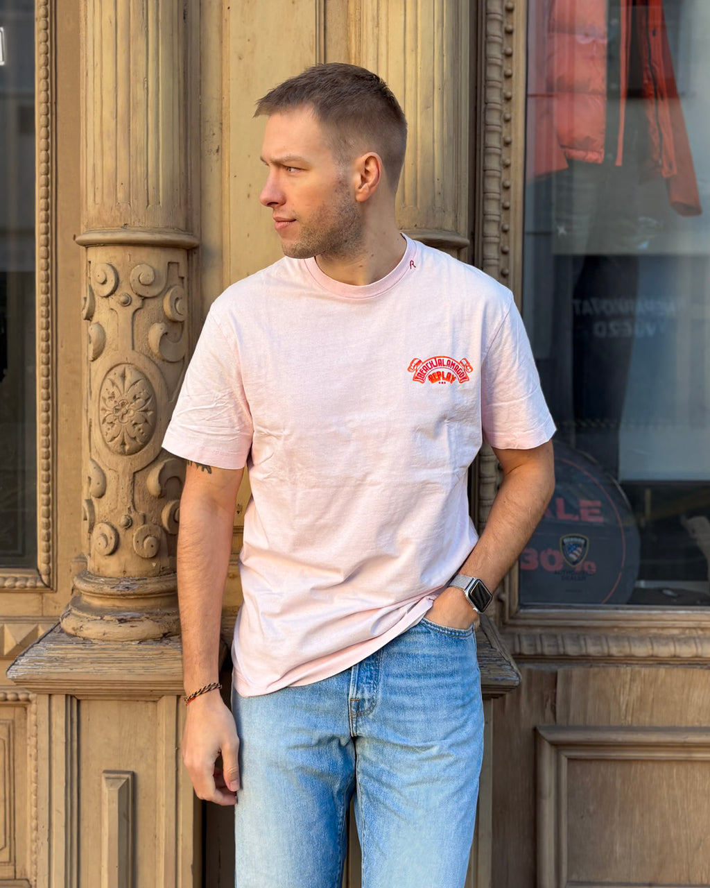 PÁNSKE TRIČKO REPLAY S POTLAČOM "JALAMAGO FESTIVAL"