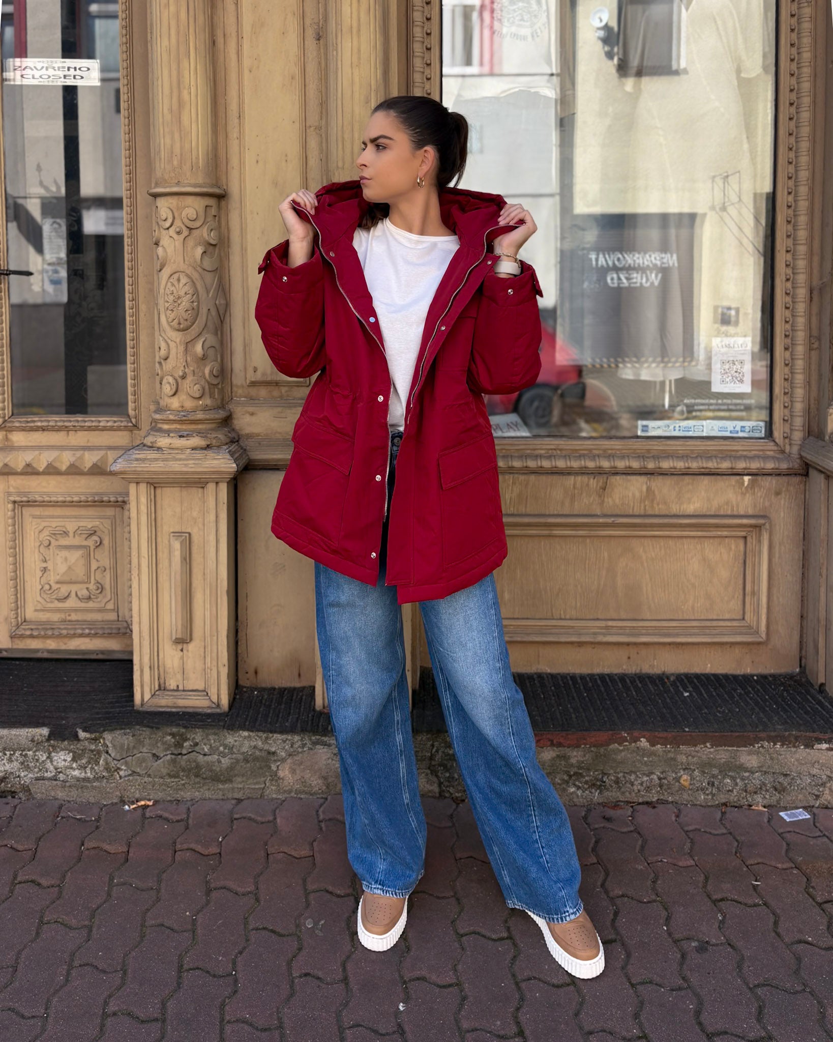 NŐI REPLAY KAPUCNIS KABÁT 