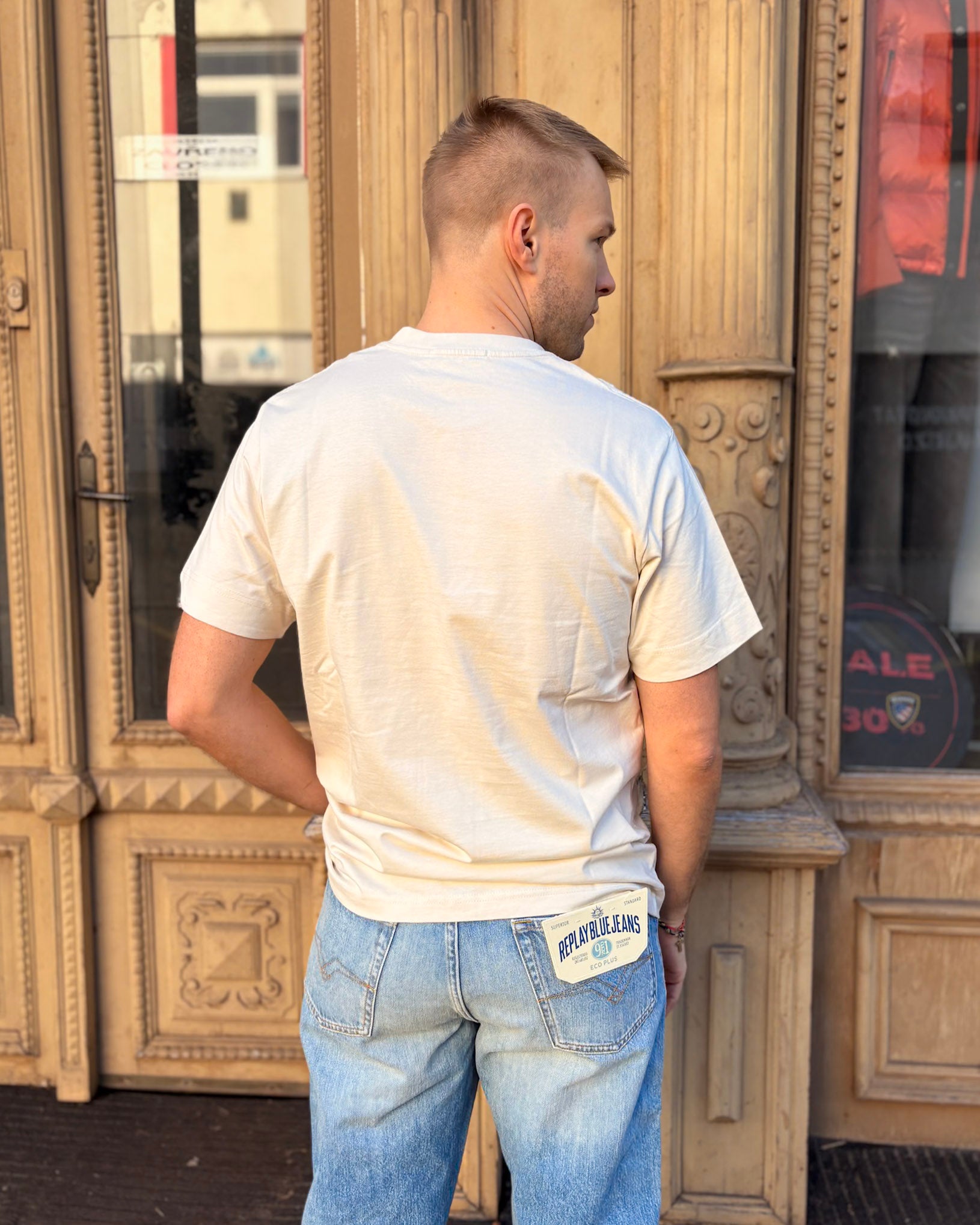 PÁNSKÉ TRIČKO REPLAY BASIC S KRÁTKÝM RUKÁVEM