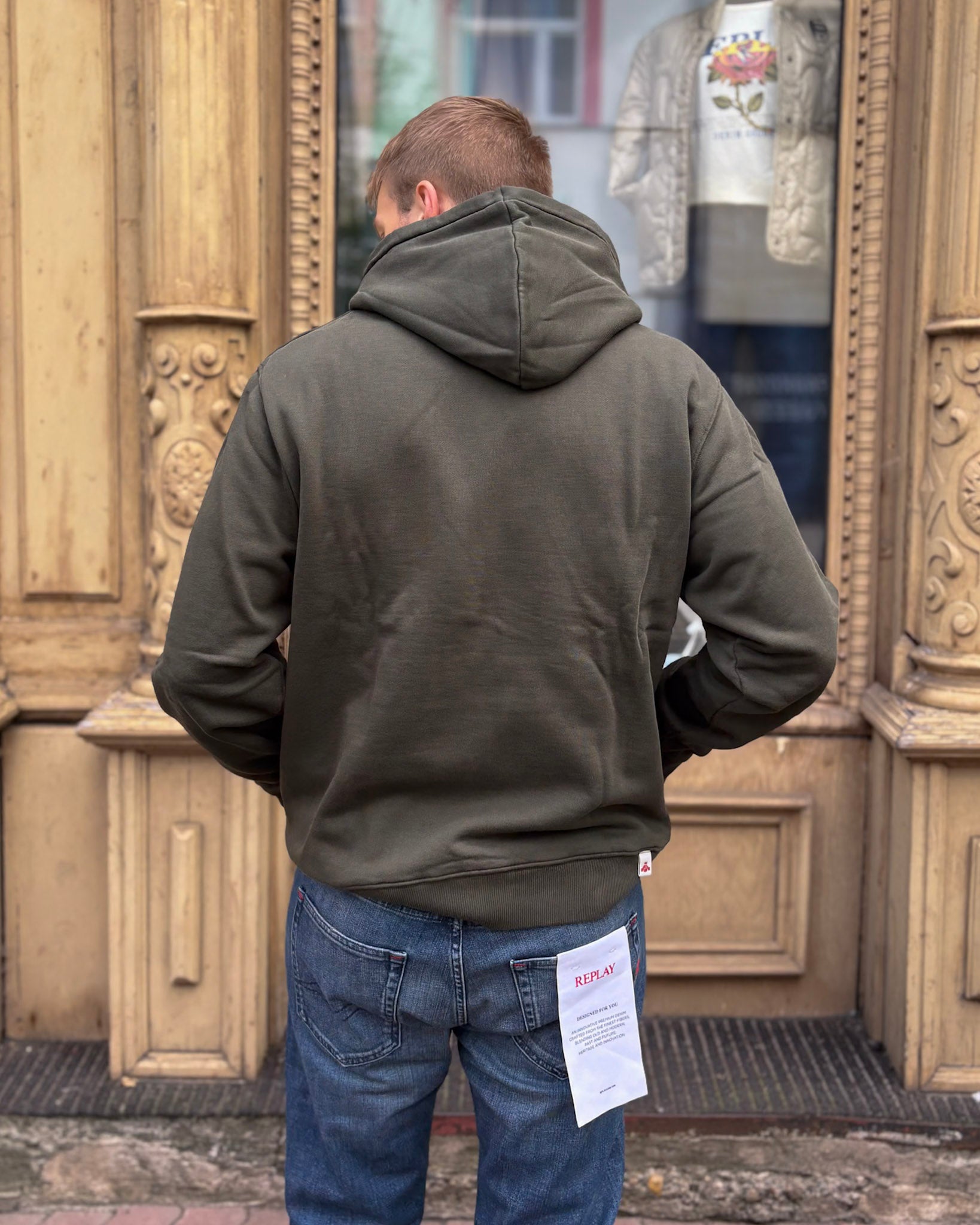 PÁNSKÁ MIKINA REPLAY Z ORGANICKÉ BAVLNY 