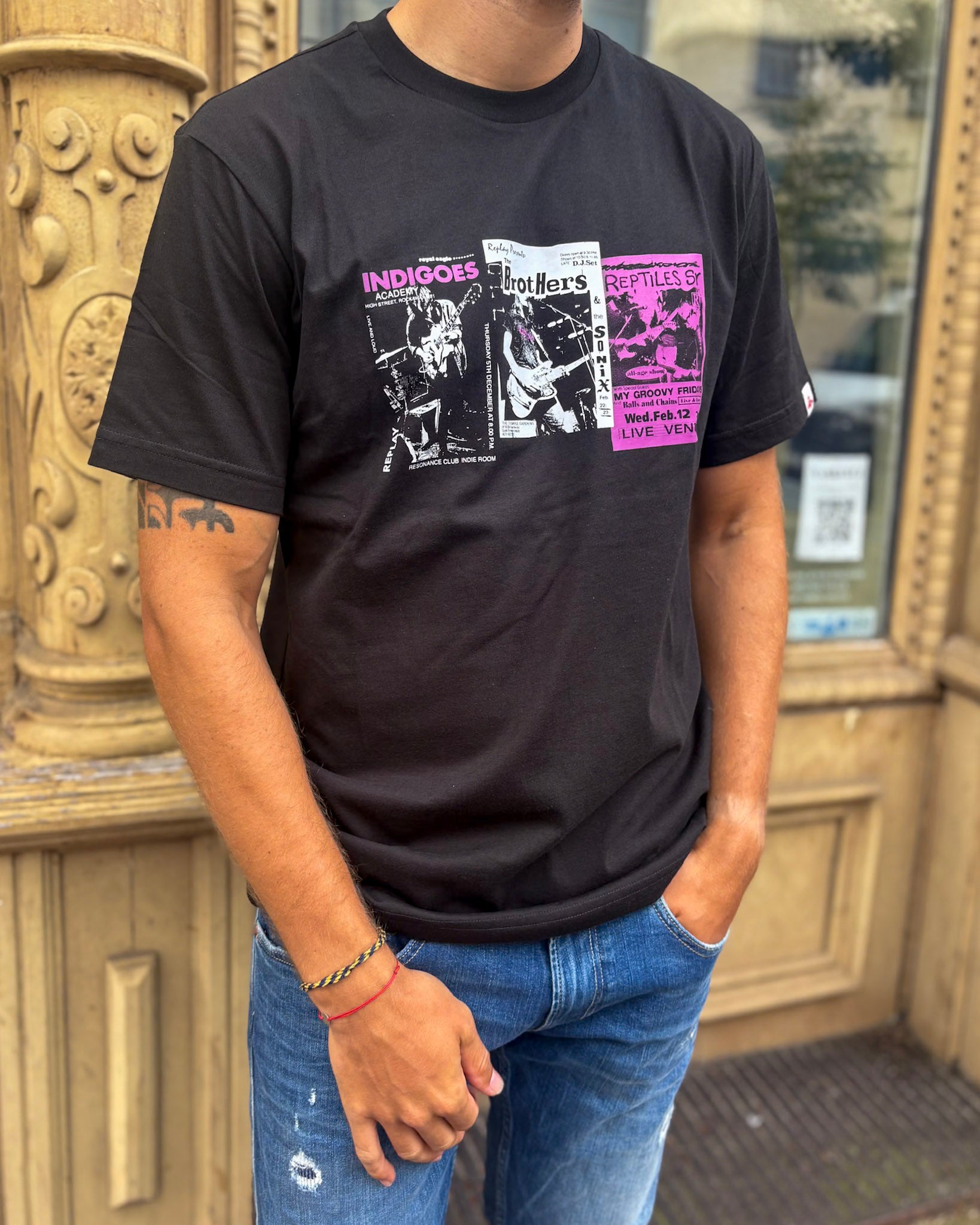 FÉRFI REPLAY PAMUT PÓLÓ GRAFIKUS MINTÁVAL