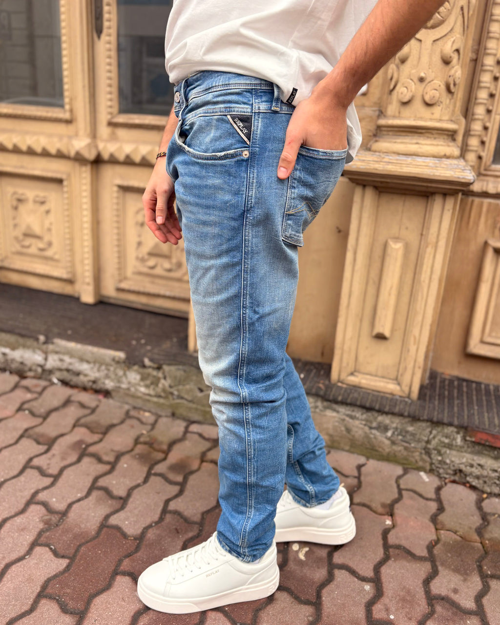 PÁNSKÉ DŽÍNY REPLAY ANBASS SLIM-FIT