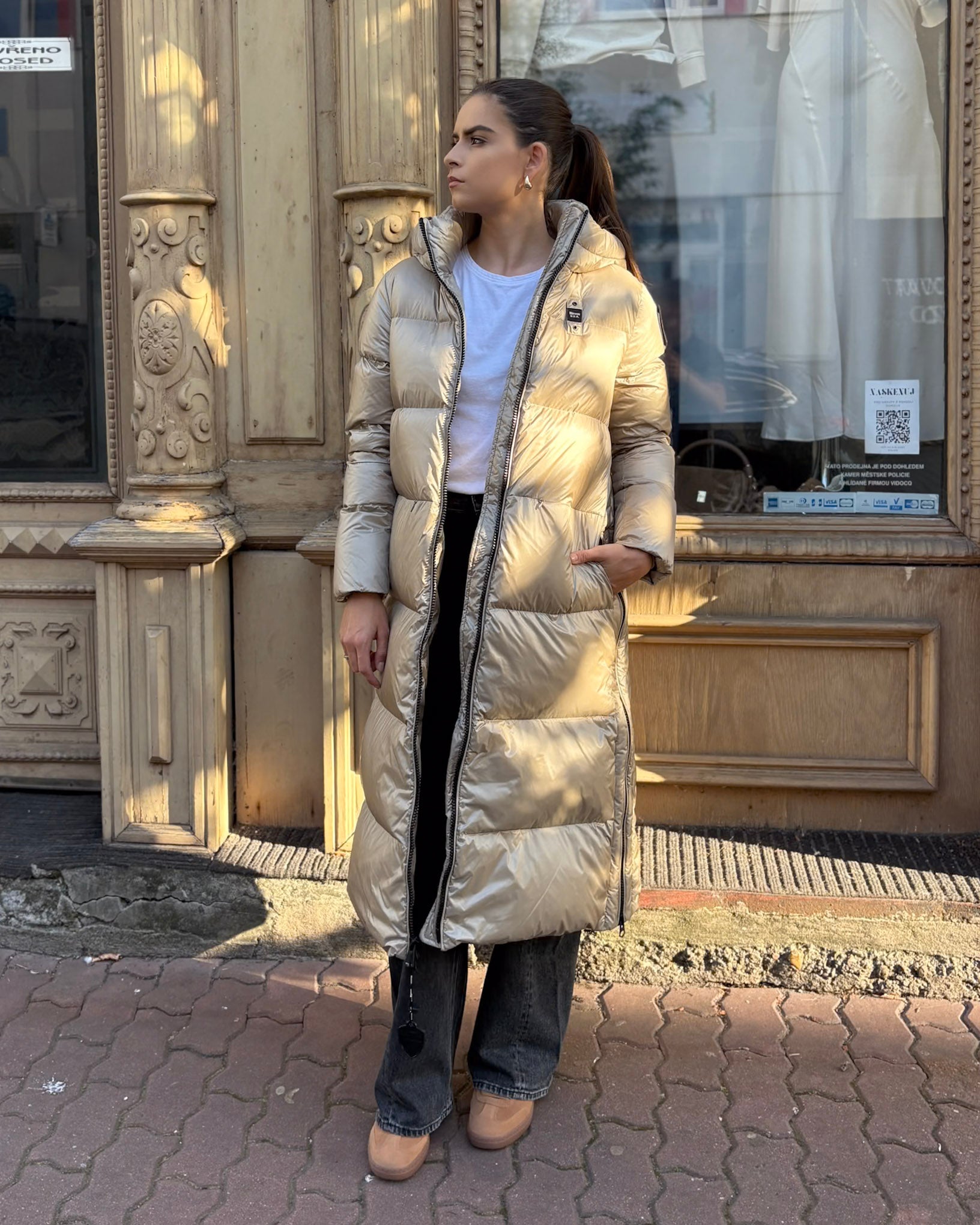 BLAUER LONG SOFT DOWN JACKET CELIA