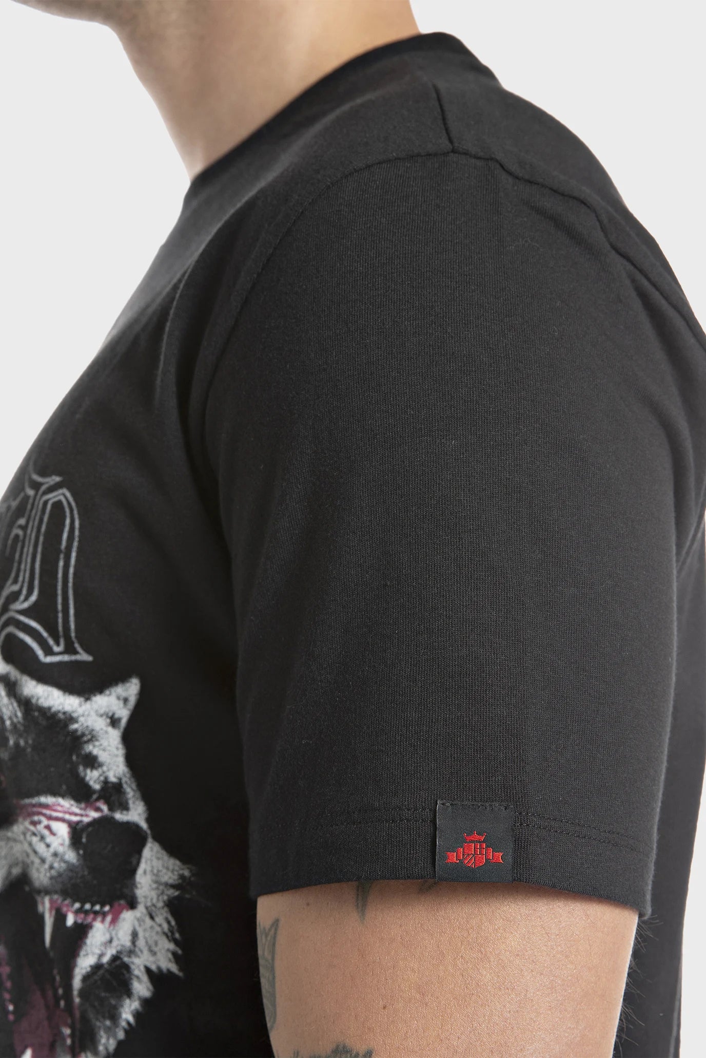 REPLAY PÁNSKE TRIČKO REGULAR-FIT S VLKAMI 