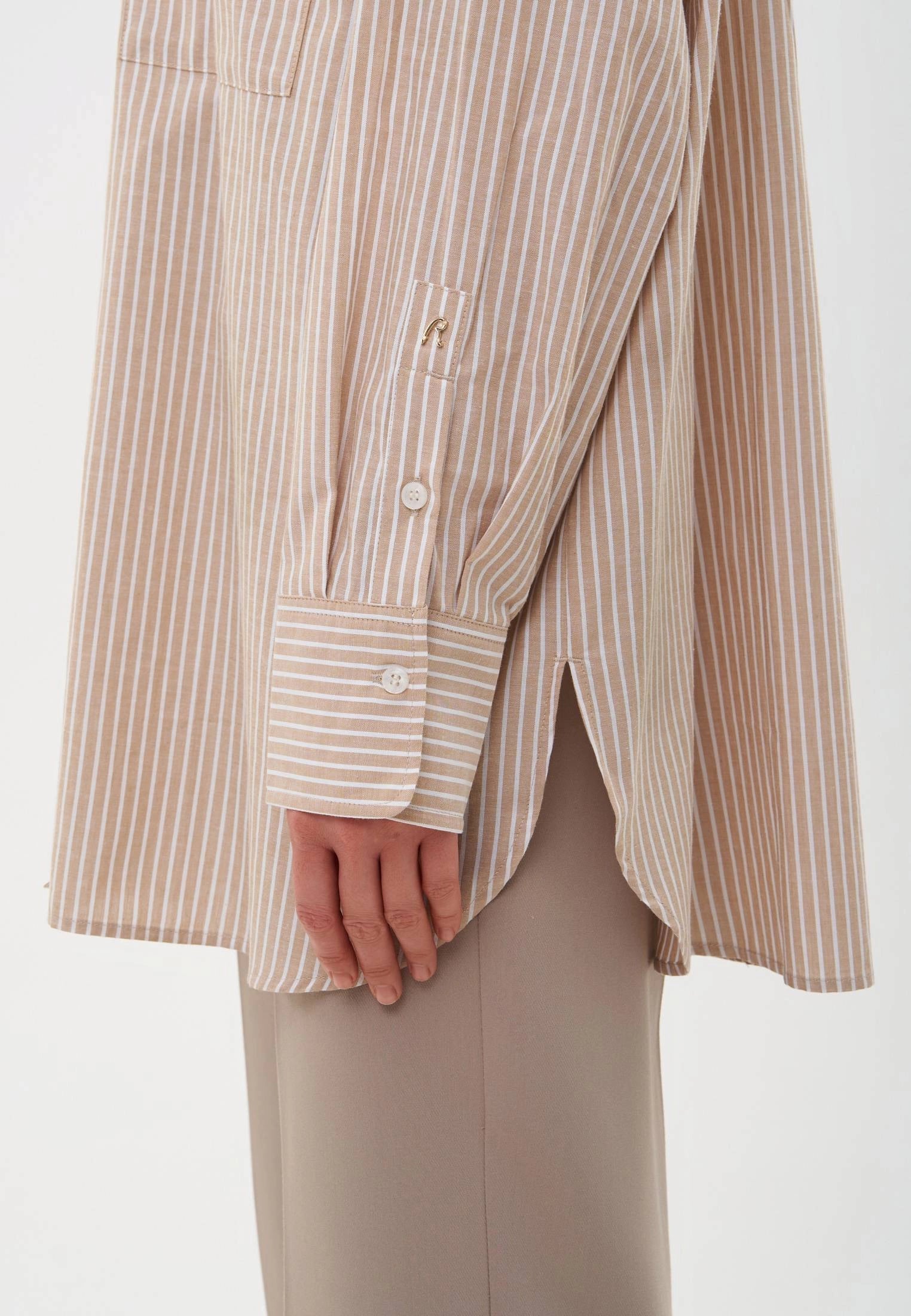 REPLAY DÁMSKÁ PRUHOVANÁ KOŠILE UVOLNĚNÉHO STŘIHU