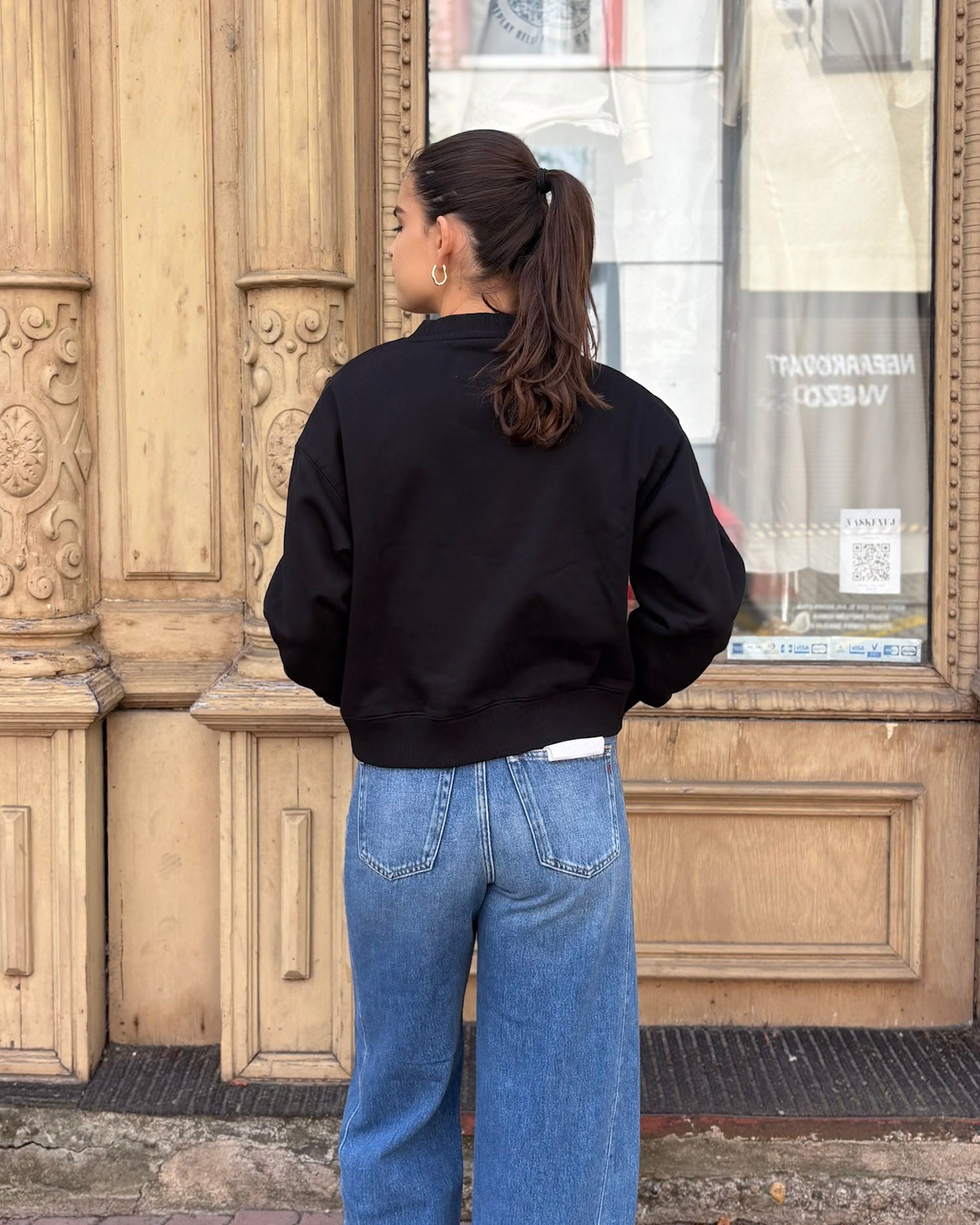 DÁMSKA MIKINA REPLAY MIKINA S LOGOM A POTLAČOM RUŽÍ