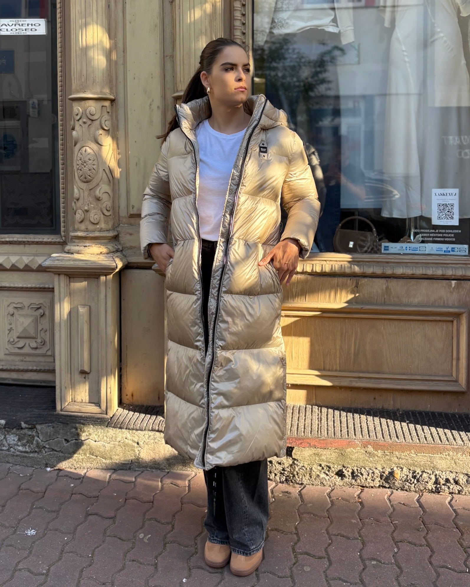 BLAUER LONG SOFT DOWN JACKET CELIA