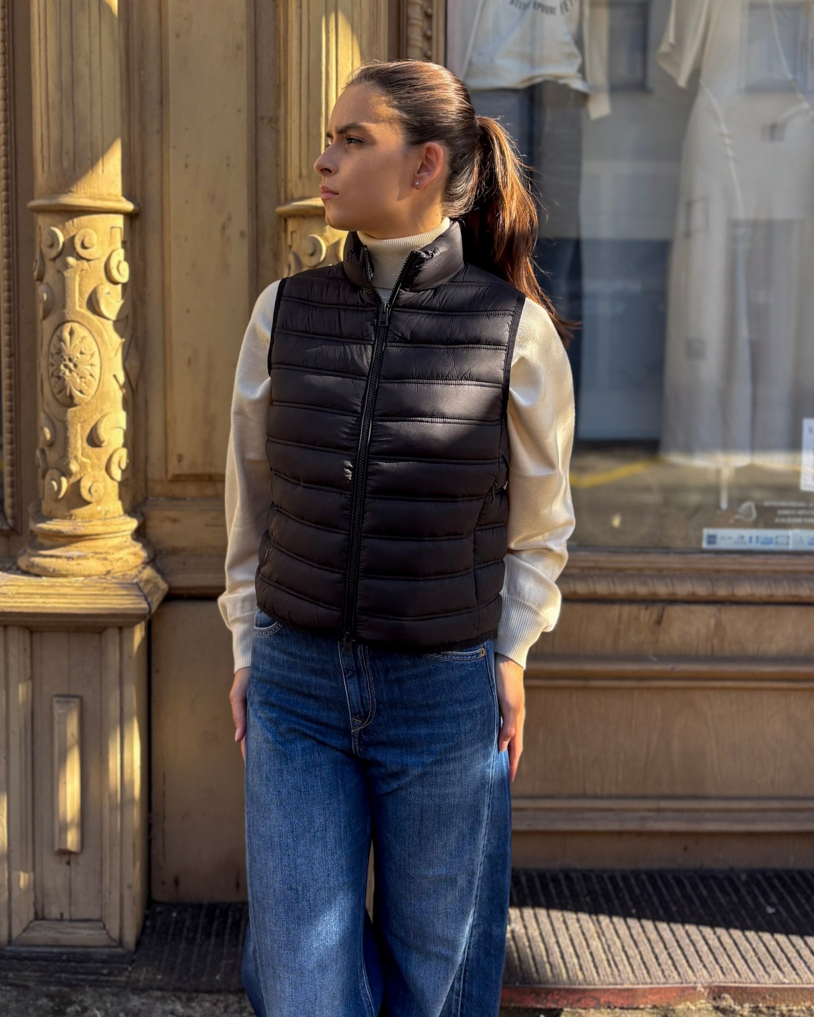 NŐI REPLAY FŰTHETŐ MELLÉNY KERESZTVARÁZSLATTAL