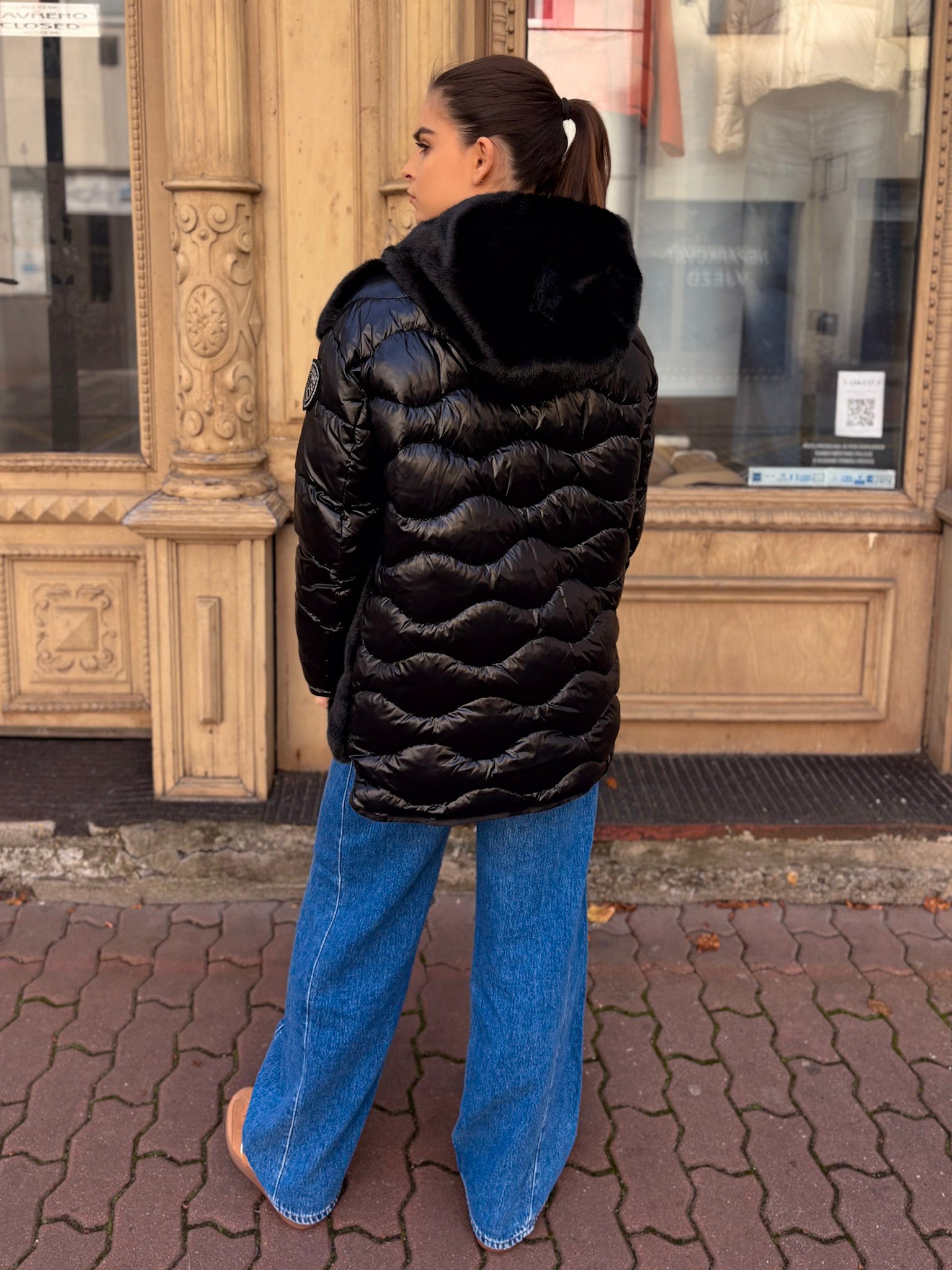 BLAUER DÁMSKÁ KRÁTKÁ BUNDA ESTRELLA S KOŽEŠINOU - 25WBLDB02106006646