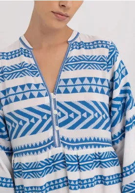 REPLAY DLOUHÉ ŠATY S VÝSTŘIHEM NA KNOFLÍKY