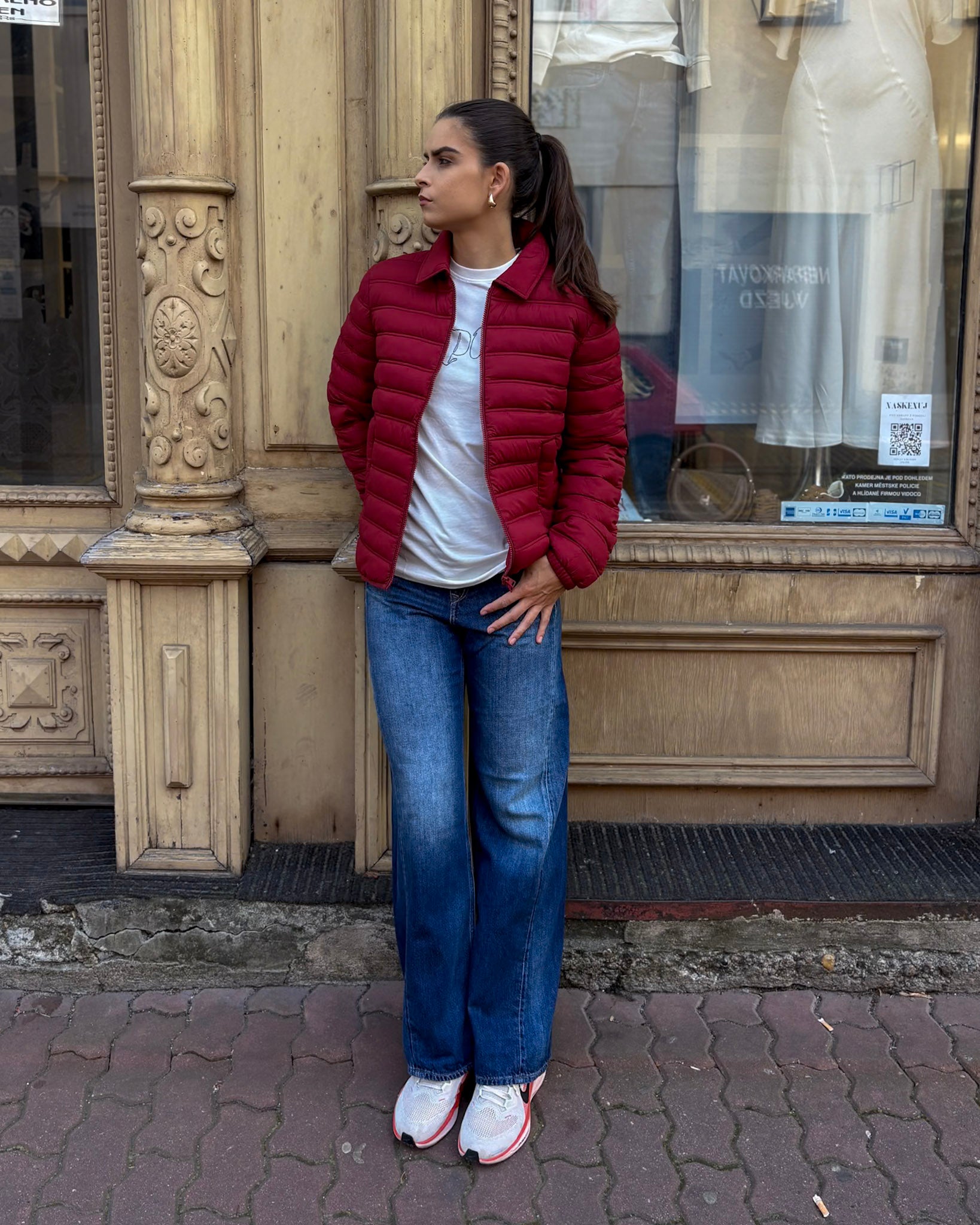 WOMEN'S REPLAY CROSS-STITCH JACKET WITH COLLAR