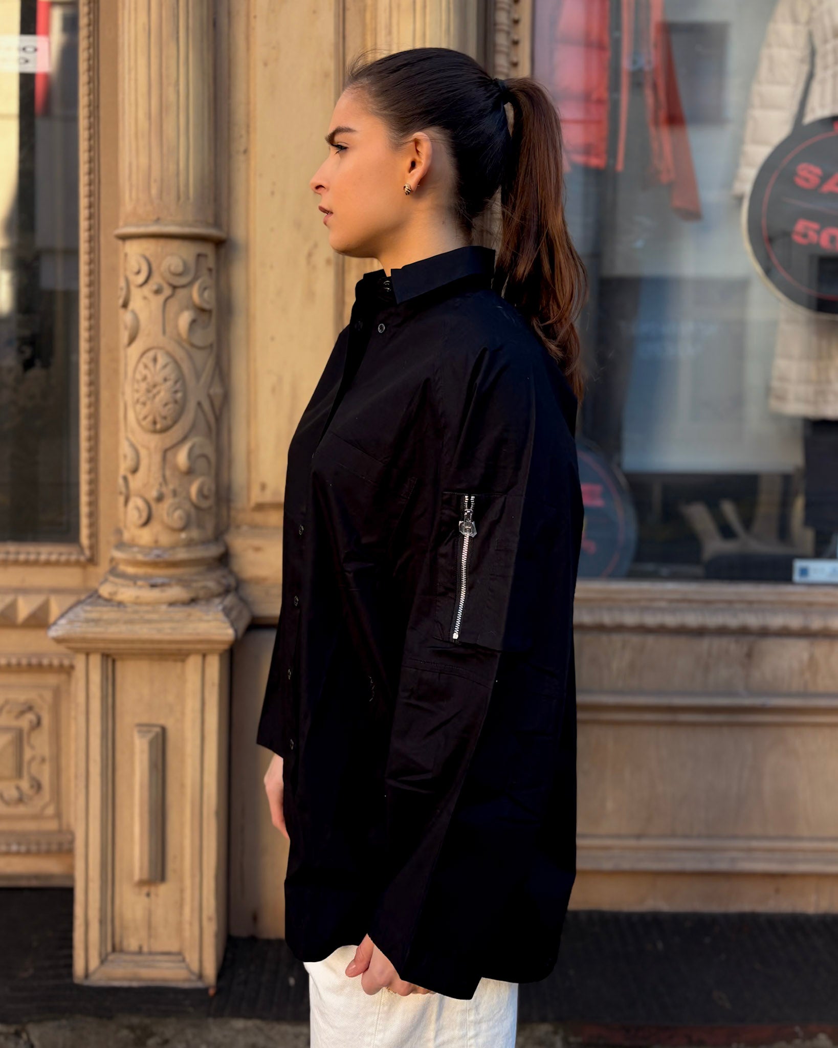 DÁMSKÁ KOŠILE REPLAY S KAPSOU NA RUKÁVU