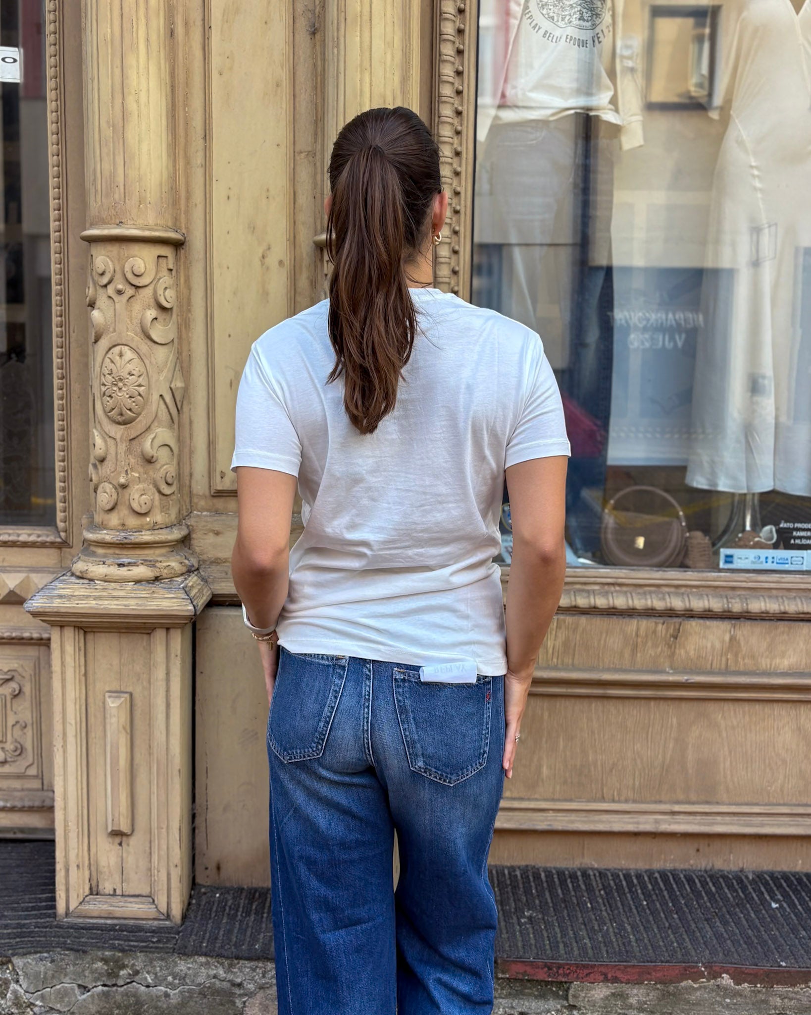 REPLAY DÁMSKÉ BAVLNĚNÉ TRIČKO S VÝŠIVKOU