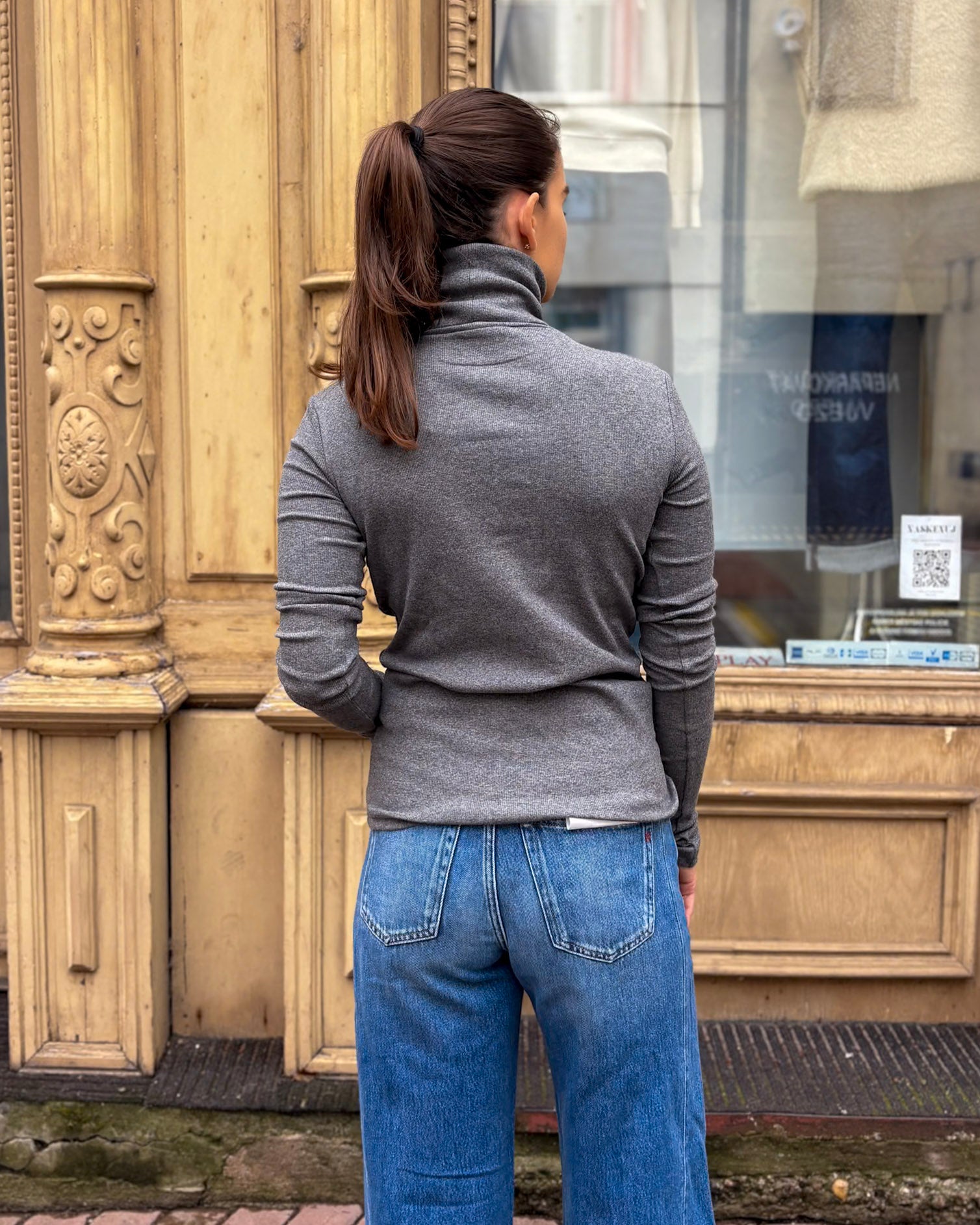 REPLAY DÁMSKÉ TRIČKO S DLOUHÝM RUKÁVEM A ROLÁKEM