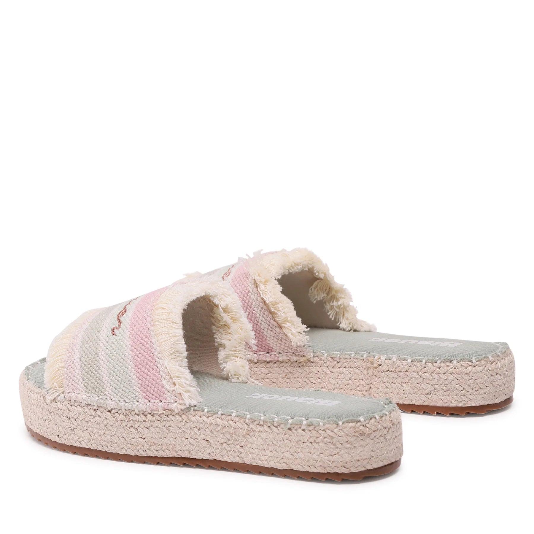 BLAUER DÁMSKÉ LETNÍ PANTOFLE SUNRAY S PASTELOVÝM VZOREM A TŘÁSNĚMI 