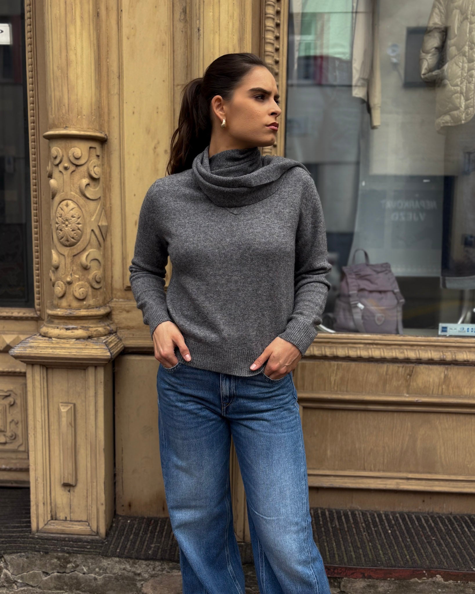 REPLAY NŐI PULÓVER KÁRPÁT NYAKKENDŐVEL