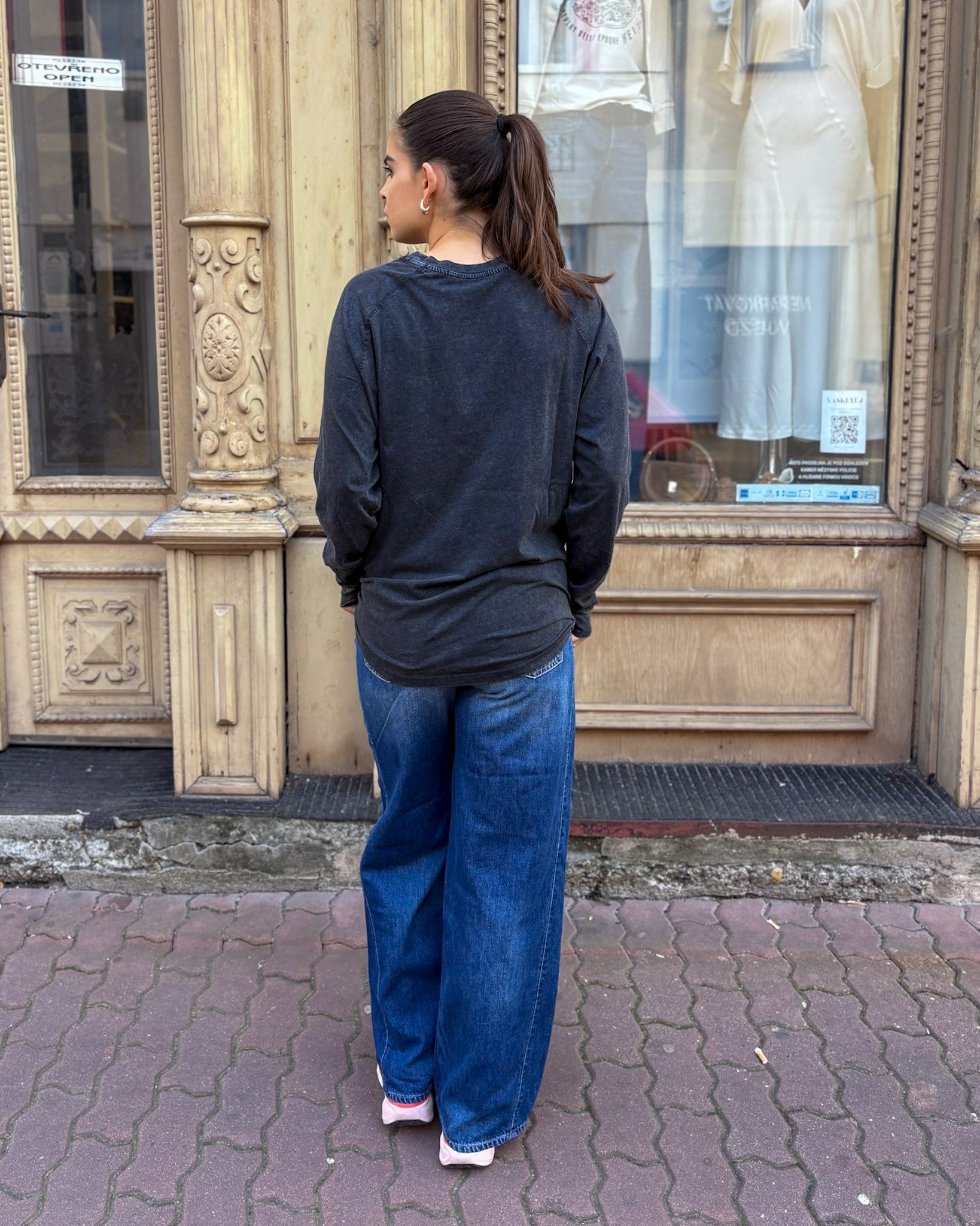 REPLAY DÁMSKÉ TRIČKO S RAGLANOVÝM RUKÁVEM A POTISKEM