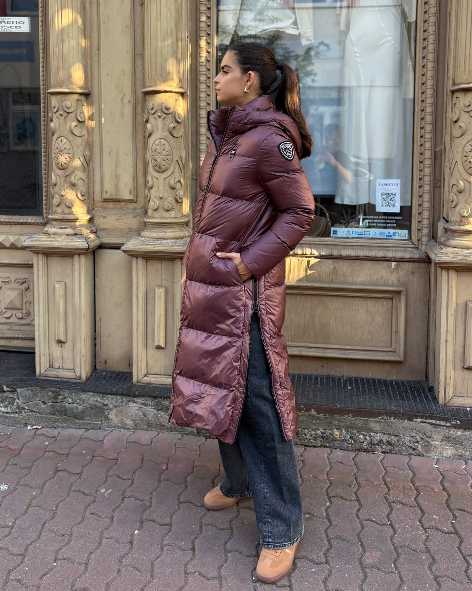 BLAUER LONG SOFT DOWN JACKET CELIA