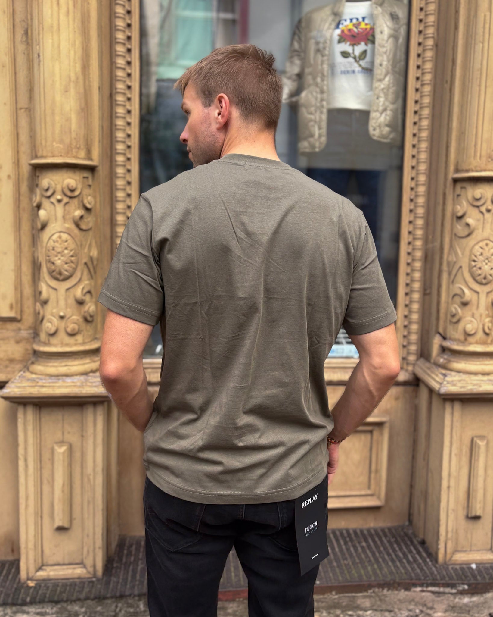 REPLAY FÉRFI NORMÁL FAZONÚ PÓLÓ MINTÁS MINTÁVAL