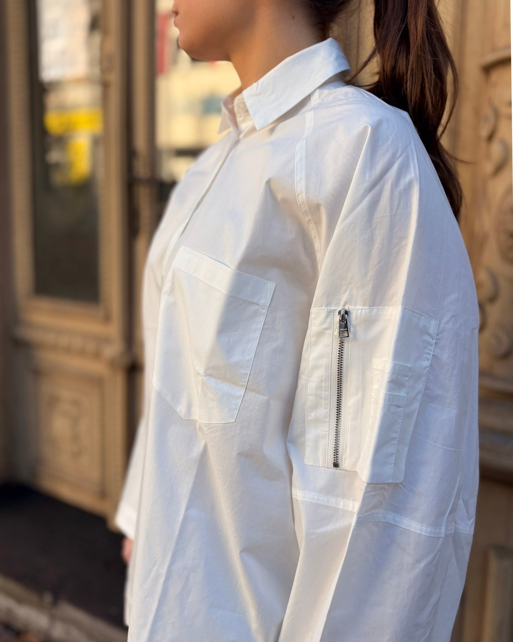 DÁMSKÁ KOŠILE REPLAY S KAPSOU NA RUKÁVU