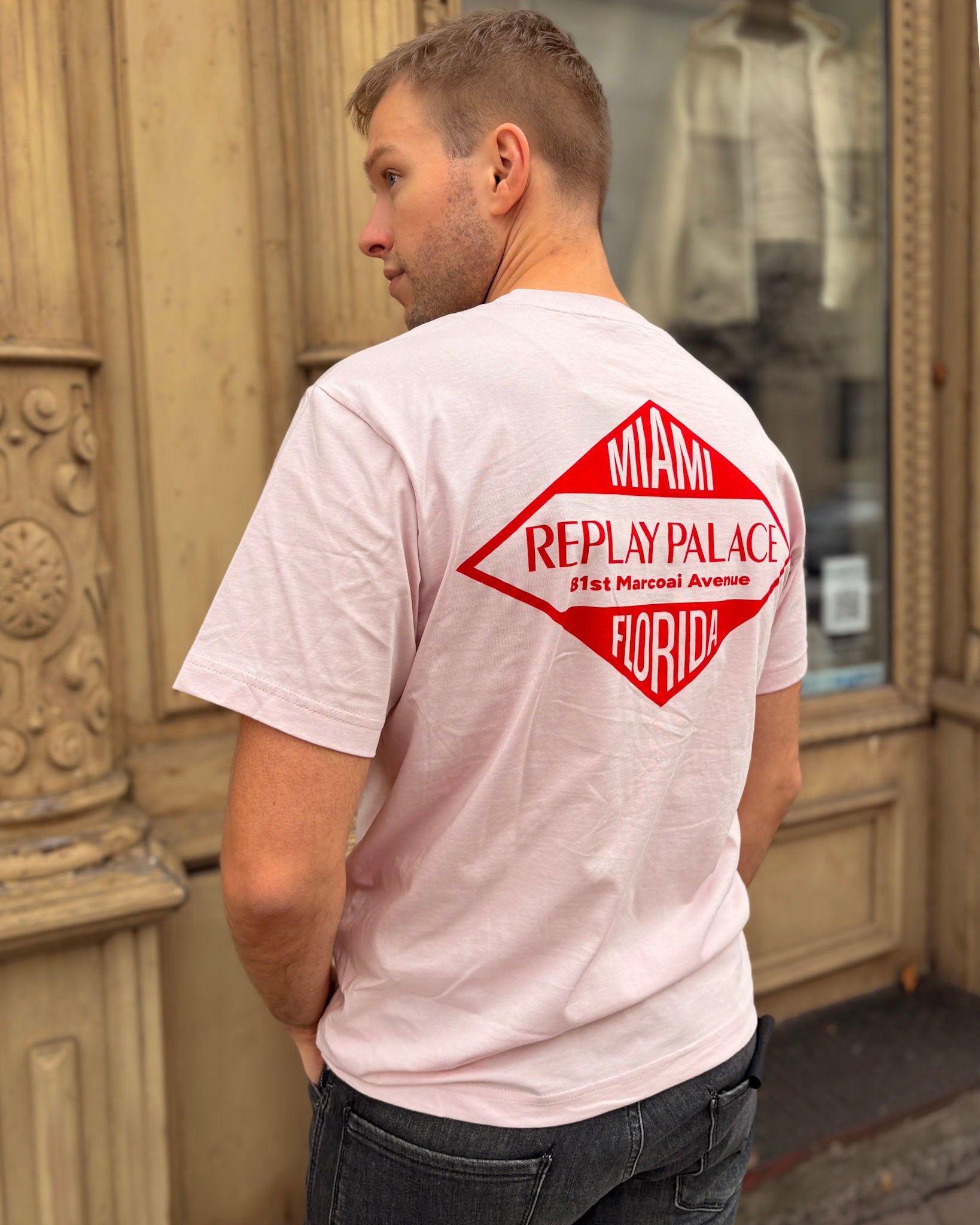 PÁNSKÉ TRIČKO REPLAY S POTISKEM NA ZÁDECH