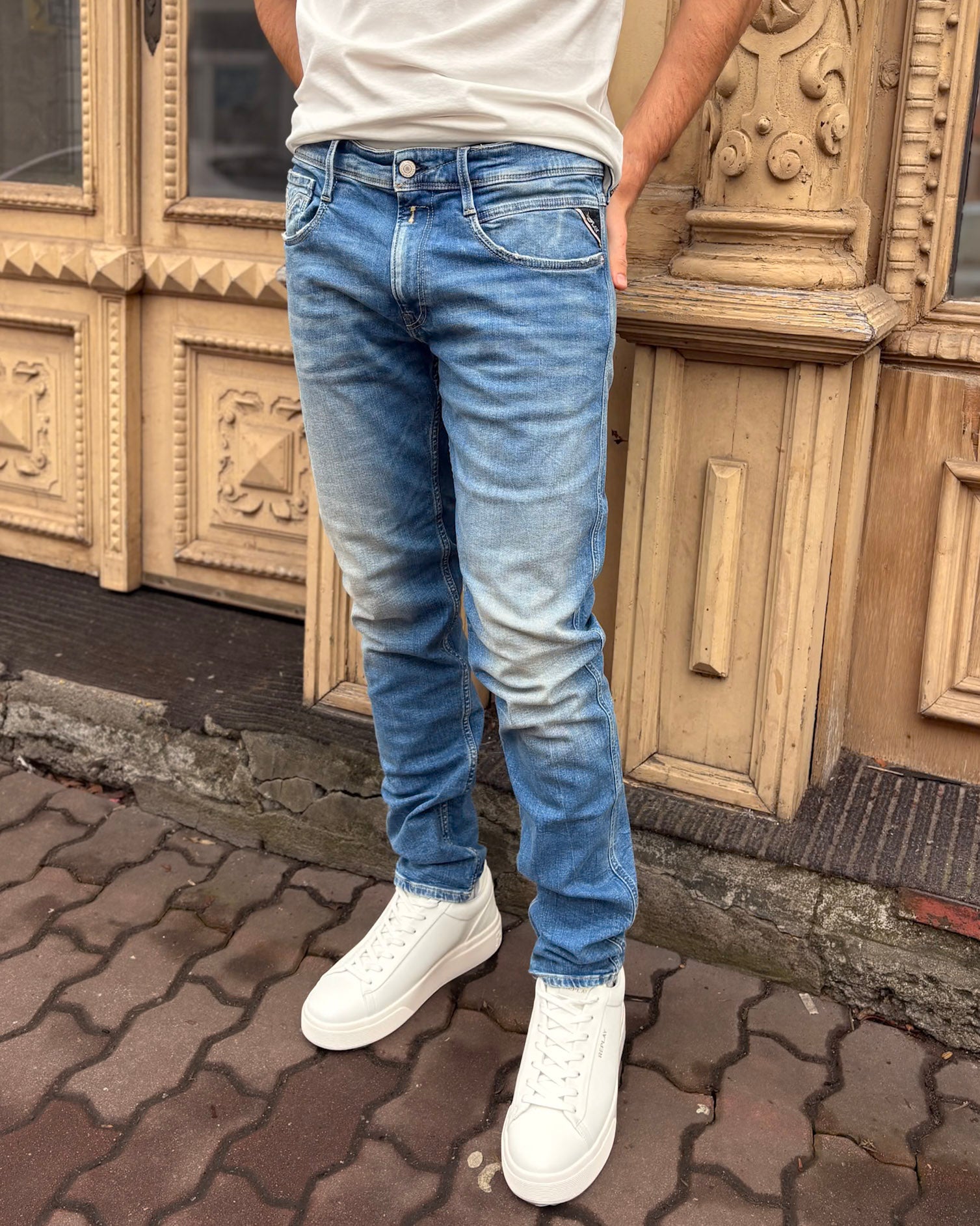 PÁNSKÉ DŽÍNY REPLAY ANBASS SLIM-FIT