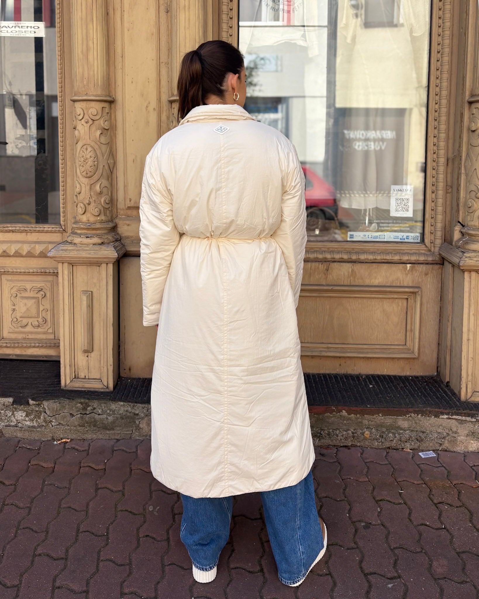 WOMEN'S LONG QUILTED JACKET REPLAY